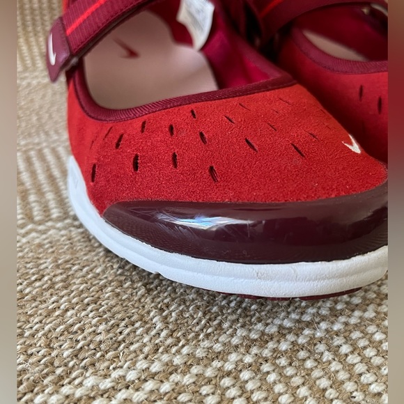Nike Mary Jane Sneakers. Size: 7.5 Color: Red - Picture 7 of 12